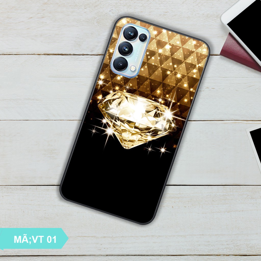 Ốp lưng điện thoại mặt kính cường lực giả đá Oppo RENO 5 Ốp điện thoại cao cấp Shop,viet9