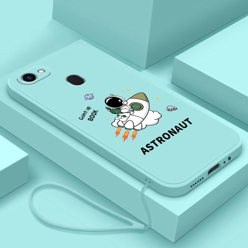 Ốp Điện Thoại Silicon Dẻo Mềm Chống Sốc Hình Phi Hành Gia Hoạt Hình Cho oppo F7 F5