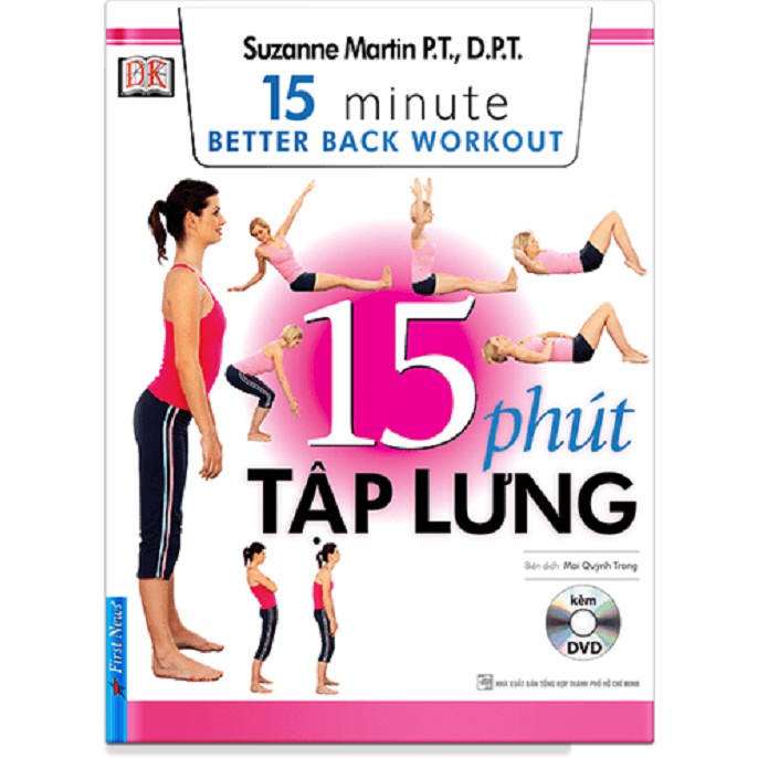 Sách - Combo YOGA cho sức khỏe vững bền + 15 phút tập bụng + 15 phút tập lưng - FirstNews Tặng Kèm Bookmark