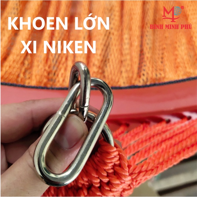 Lưới võng cán nhựa Bình Minh Phú màu cam Xuất khẩu Hàn Quốc