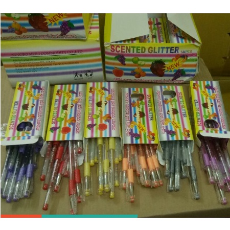 12 Bút nhũ hoa quả