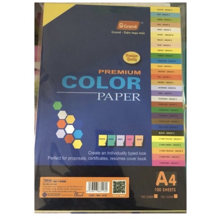 10 tờ giấy bìa đen a4 định lượng 220gsm