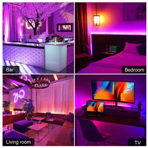 (HÀNG CAO CẤP) Đèn Led Tiktok Bọc Silicon 5m Rgb Mix full 25 màu - Đôi Bàn Dây - HT_Light | BigBuy360 - bigbuy360.vn