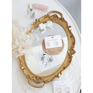 Khay Gương Oval Phong Cách Châu Âu