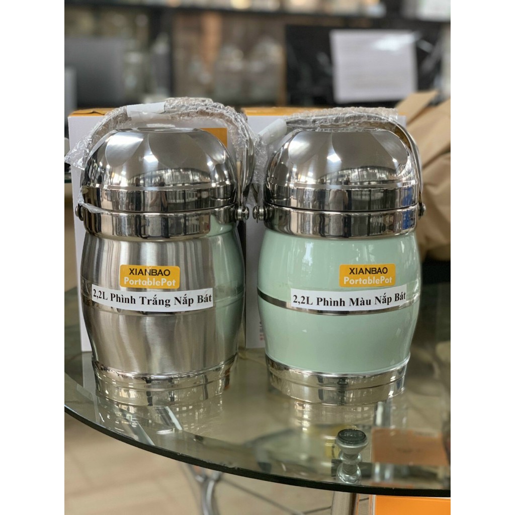 CẶP LỒNG CƠM PHÌNH NẮP BÁT 3 NGĂN INOX 304 ĐÀI LOAN 1,4L, 1,6L,,1,8L