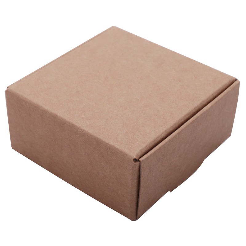 100Pcs Kraft Paper Box Nice Kraft Box Packaging Box Small Size-brown