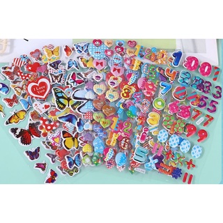 Bộ Sticker dán 3D nhiều mẫu đáng yêu cho các bé
