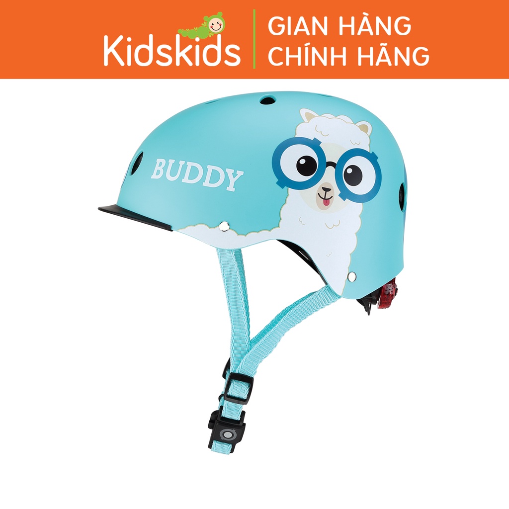 Mũ bảo hộ chơi xe trượt có thể điều chỉnh kích cỡ và đèn phát sáng an toàn Globber Elite XS/S cho bé từ 3-6 tuổi - Buddy