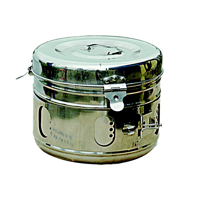 Hộp inox hấp bông gòn phi 17
