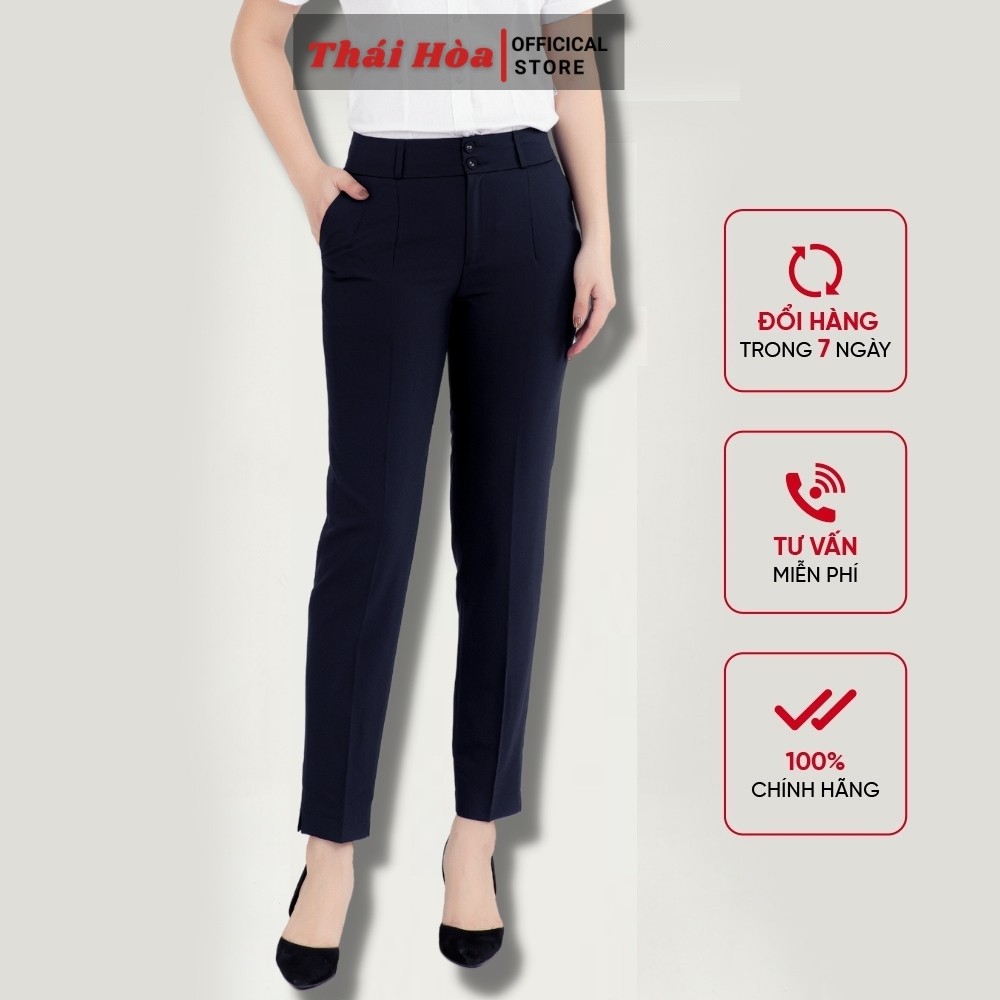 Quần tây nữ Thái Hoà công sở 2C691, quần nữ 9 tấc mềm bóng , co giãn tốt không nhàu đủ màu | BigBuy360 - bigbuy360.vn