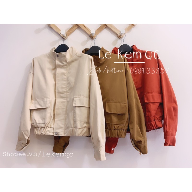 [Mã WASTMAY giảm 15% tối đa 30K đơn 150K] Áo khoác Kaki 2 lớp Khoá Kéo loại 1 full màu ảnh thật ✅ | BigBuy360 - bigbuy360.vn