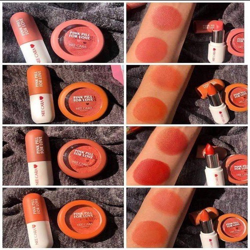 Set Son Kèm Phấn Mắt Nee Cara Pink Pill For Love N402 | BigBuy360 - bigbuy360.vn