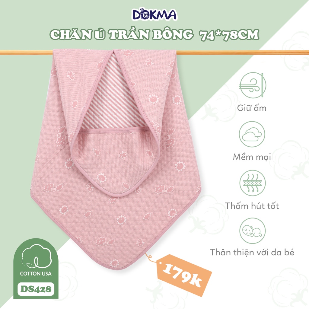 Chăn ủ trần bông 74x78cm Dokma DS428