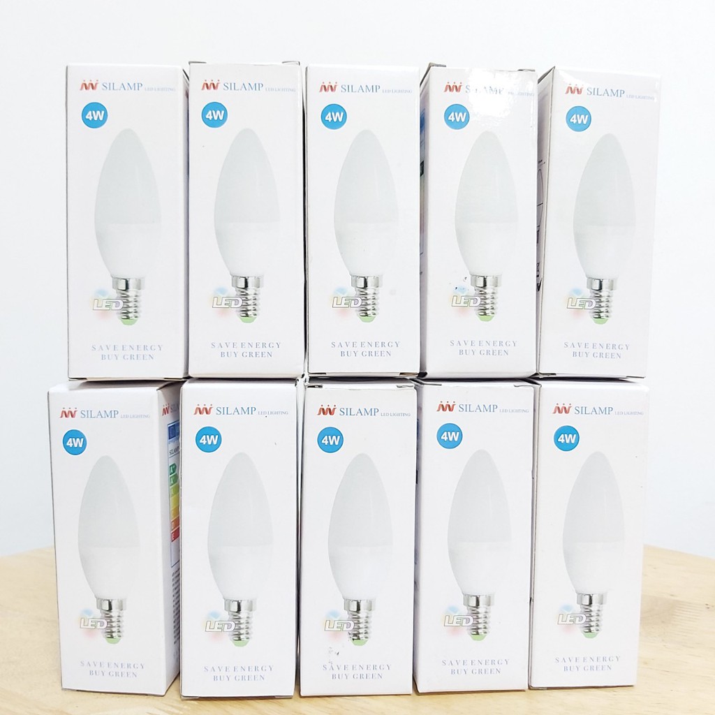 COMBO 10 BÓNG ĐÈN LED Búp B35 4W E14