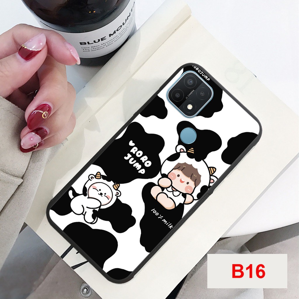 ỐP LƯNG OPPO A15- OPPO A16  IN HÌNH BÒ SỮA ĐẸP ĐÁNG YÊU