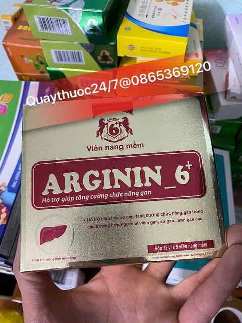 ARGININ 6+ BỒI BỔ CƠ THỂ,TĂNG CƯỜNG CHỨC NĂNG GAN (sản phẩm này ko phải là thuốc không có tác dụng thay thế thuốc )