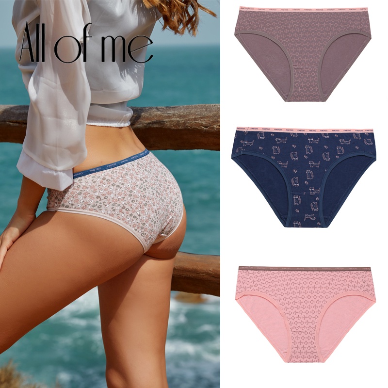 Quần lót CuteByte in họa tiết tùy chọn làm từ cotton thời trang quyến rũ dành cho nữ M-XXL
