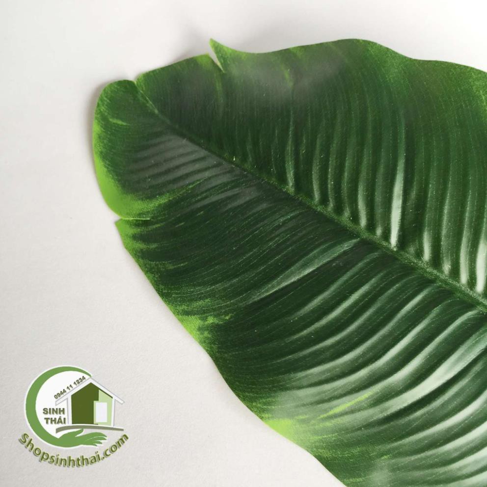 Lá chuối giả - phụ kiện lá cây trang trí chụp hình ảnh sản phẩm - màu xanh đậm