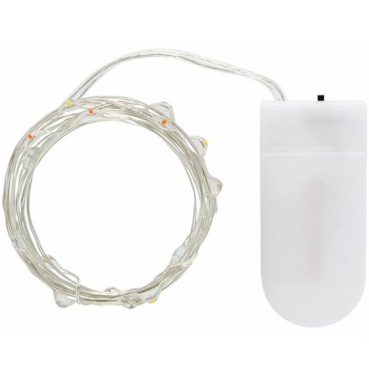 Đèn Led Đom Đóm Fairylight 2 mét dùng pin tròn CR2032