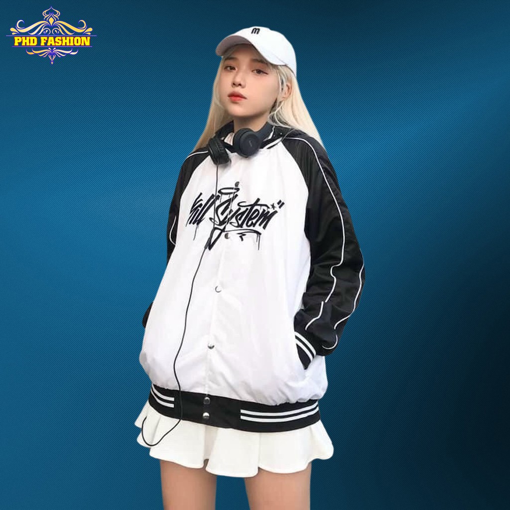 Áo khoác bomber unisex chất dù 2 lớp cao cấp không bong tróc chất vải mịn không xù lông, cam kết video kèm ảnh chụp | BigBuy360 - bigbuy360.vn