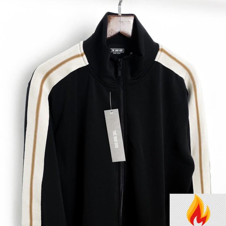 Bộ thể thao The Bad God 3 sọc be, bộ nam nữ unisex , MSW Town -LJKHd