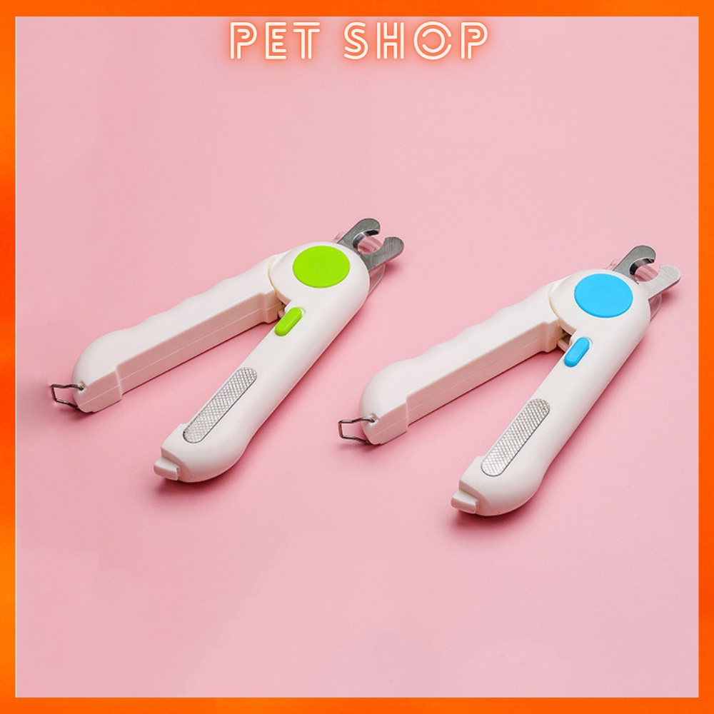 Kìm cắt móng Dũa Móng đa năng cho chó mèo tích hợp đèn led, dũa và máng che siêu tiện dụng Đèn chiếu tuỷ, cắt nhanh an t