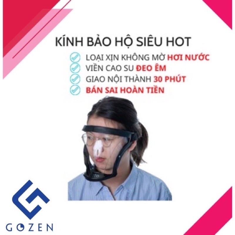 Mặt Nạ Kính chống giọt bắn, kính chống bụi đi đường - Kính bảo hộ dùng phun xịt thuốc trừ sâu