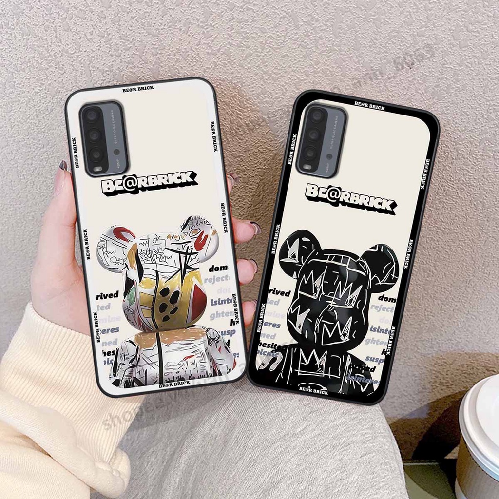 Ốp Xiaomi Redmi 9T be@r brick mars thời trang, ốp lưng điện thoại viền dẻo siêu chất