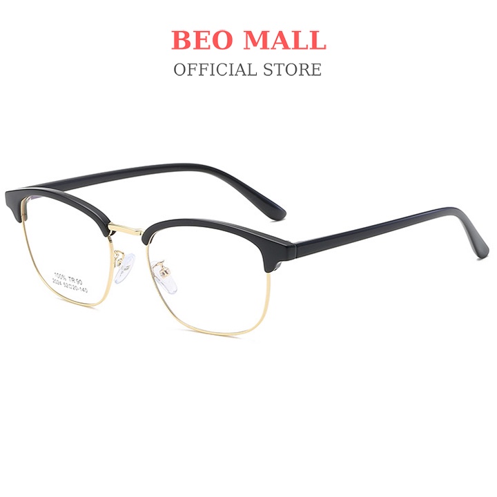 Gọng kính nửa gọng BEOMALL thiết kế hai phái đều đeo được theo phong cách trẻ trung năng động 2021