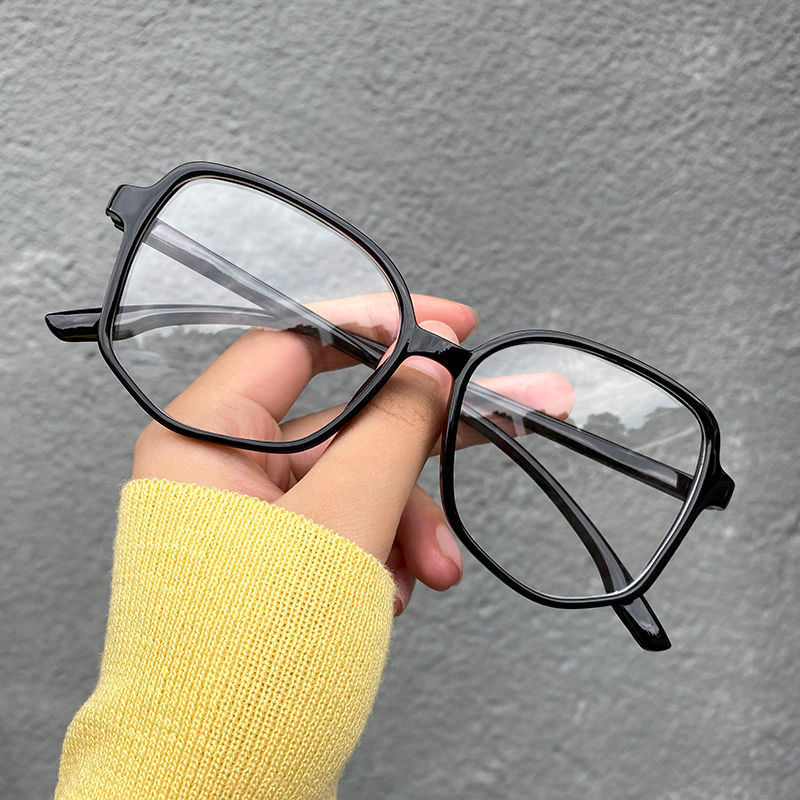 Kính cận thị chống ánh sáng xanh thời trang/ gọng kính trong suốt có độ - 0.5 ~ - 6.0 dành cho nữ