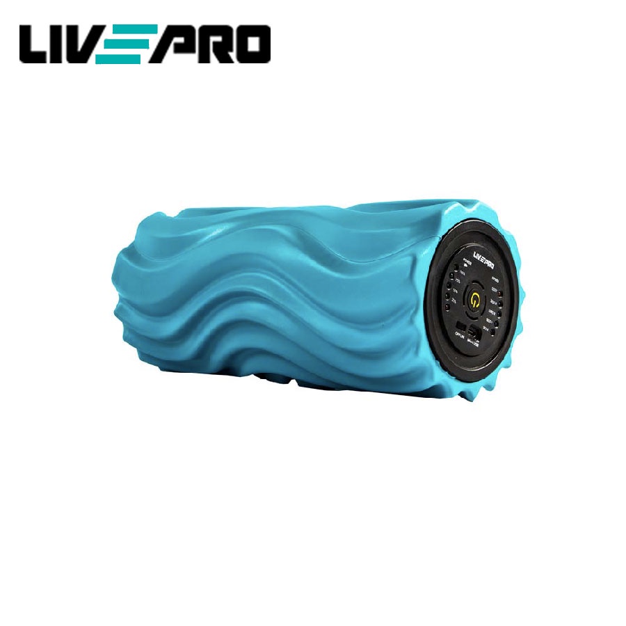 Con lăn yoga massage foam roller, ống trụ lăn giãn cơ có rung điện cao cấp Livepro Chính Hãng FOAM ROLLER LP8236