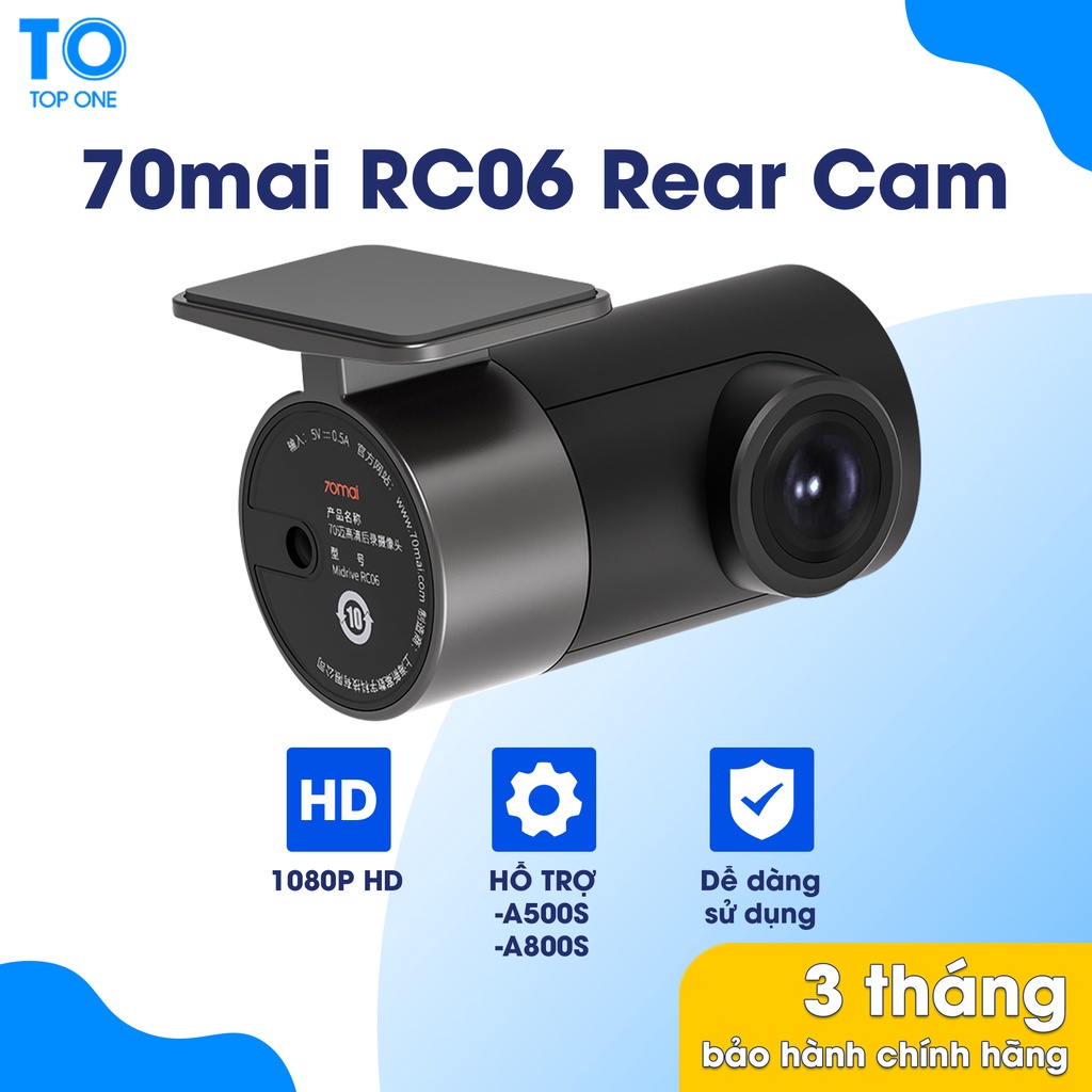 70mai Cam sau RC06 Rear Camera dùng cho 70mai Dash Cam A800s, A500s