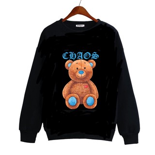 Áo Nỉ Sweater in hình Gấu CHAOSSS siêu đáng yêuu [FREESHIP] Áo sweater dày dặn, áo sweater nam nữ đẹp,áo đôi đẹp