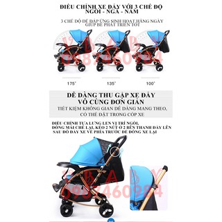 Xe đẩy Baobaohao C3 bập bênh 2 chiều