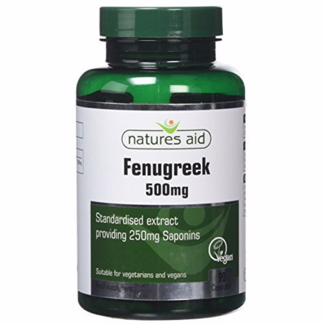 Viên uống lợi sữa Fenugreek Natures Aid 500mg của Anh