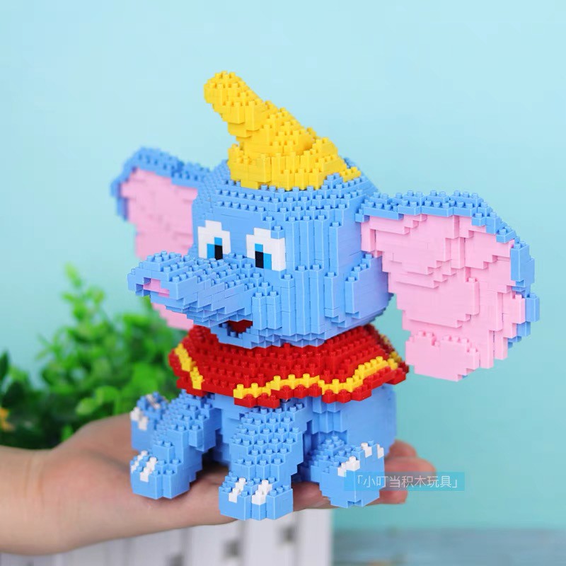 Xếp hình lego con voi Bộ lắp ráp chú voi con hàng  nanoblock nano block cho bé 1787 Mảnh Ghép HC MAGIC 1022