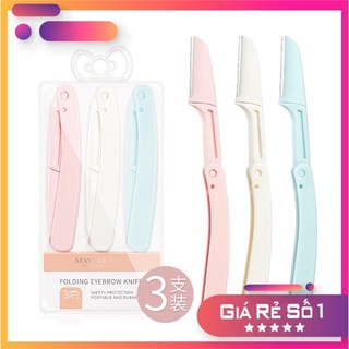 Set Bộ 3 Cây Dao Cạo Lông MayCreate Folding Eyebrow Knife