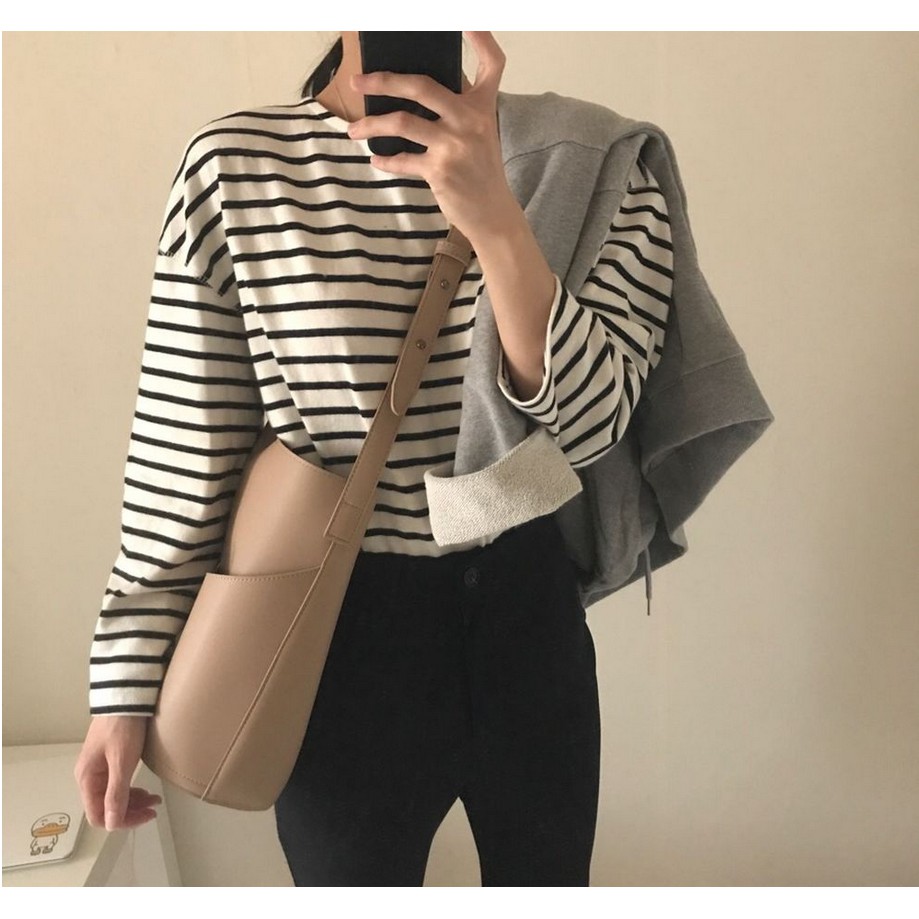 Túi đeo vai - túi tote da tặng kèm ví vừa A4 - P027