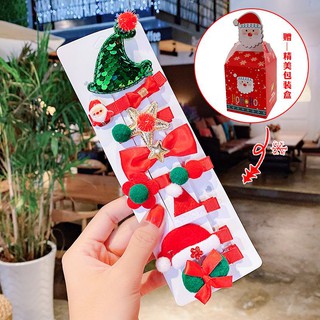 Set Kẹp Tóc NoeL Cute (tặng kèm hộp giấy gói quà NoeL)