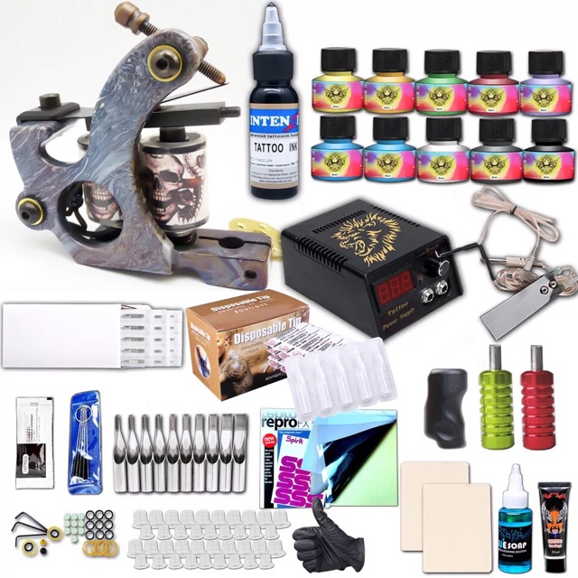 Bộ Kit Máy Xăm Tattoo Cao Cấp 20 chi tiết