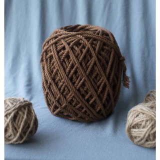 [Ảnh thật] Dây thừng cotton màu Nâu socola size 3mm thắt Macrame