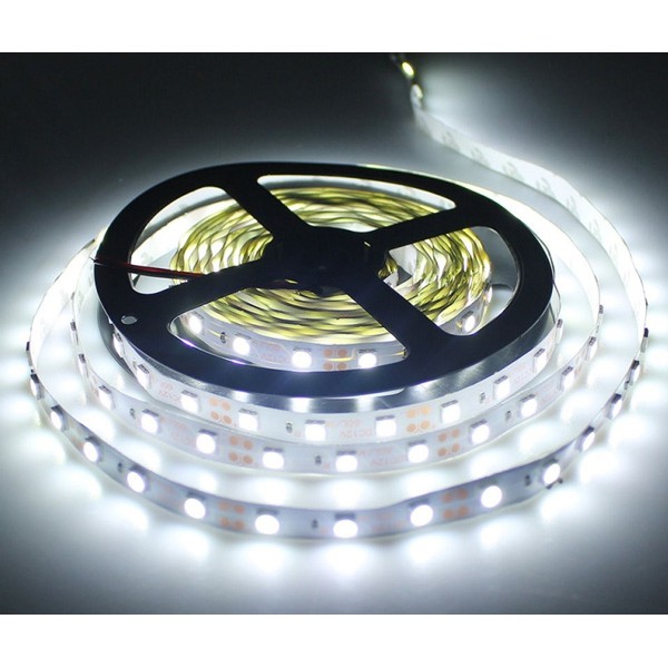 Cuộn led dây dán 12v 5054 cuộn 5m đơn sắc trắng vàng trang trí , dải đèn led siêu sáng cao cấp
