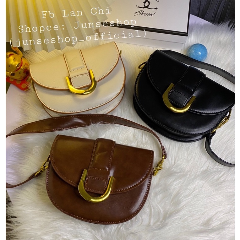 Túi đeo chéo móng ngựa size 18cm chuẩn xuấttt xịnnn