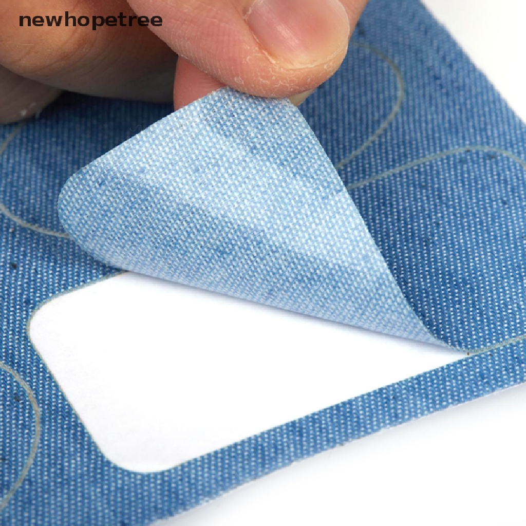 Miếng Dán Vải Denim Dày Tự Dính Không Đường May Dùng Sửa Chữa Quần Jean