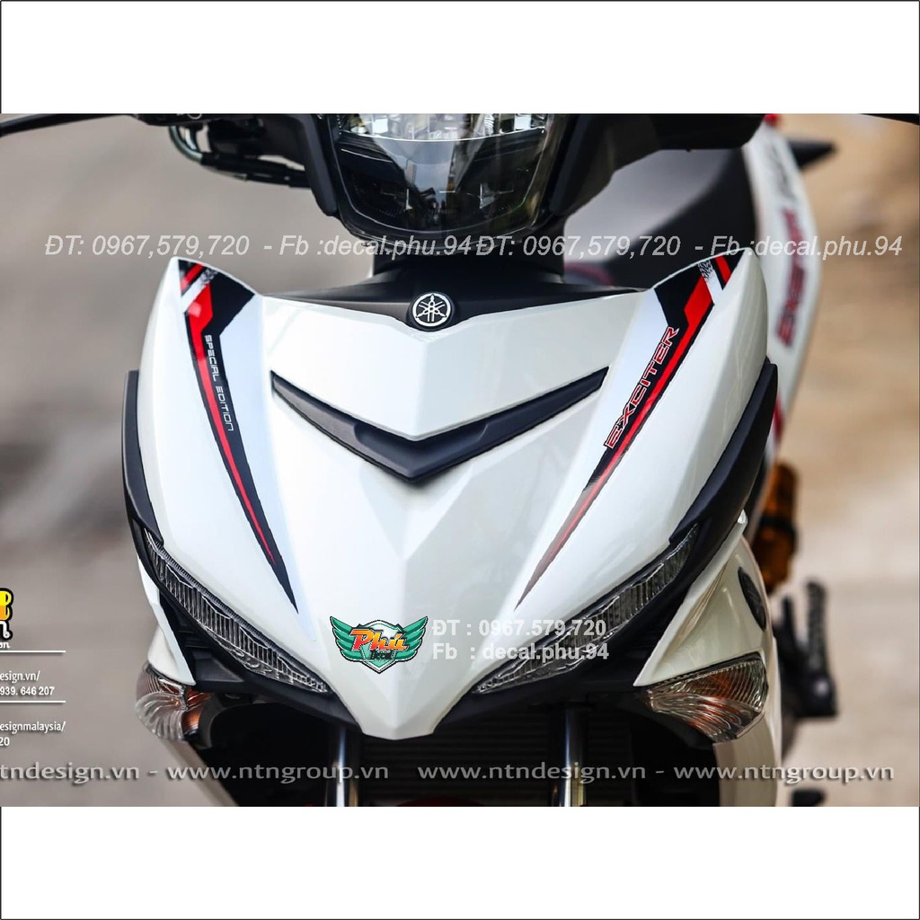 Tem Rời Exciter 150 Trắng đỏ đen (J)