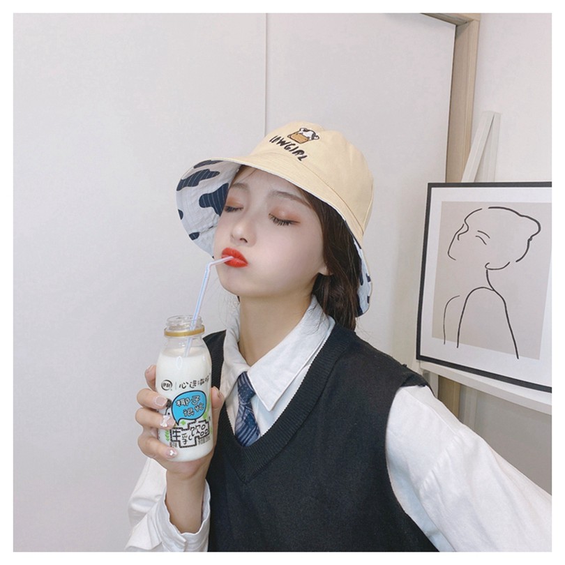 Mũ bucket 2 mặt, nón bucket cao cấp cowgirl, mũ nón bucket xinh xắn 2022