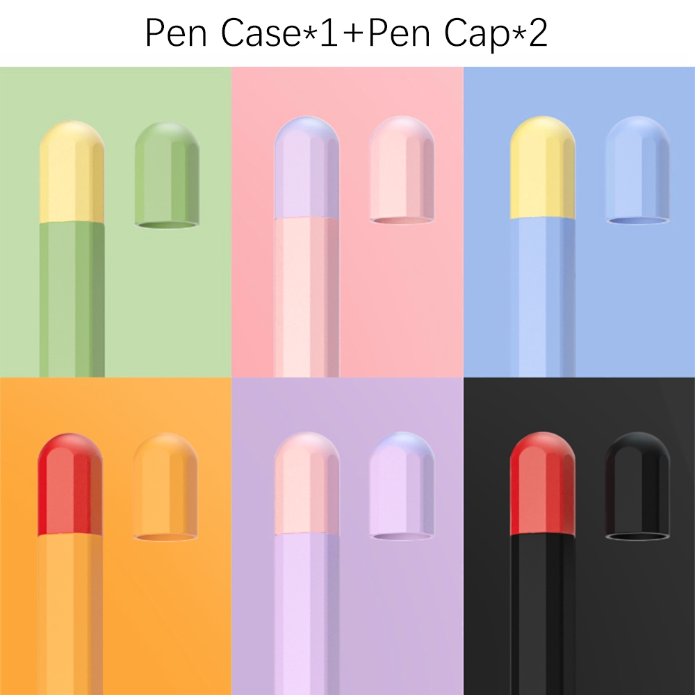 Ready Ốp bảo vệ Apple Pencil 1 và Pencil 2 chất liệu silicon cao cấp, vỏ ốp cover Apple Pencil silicon hình củ cà rốt dễ thương