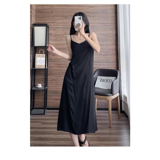 VN736 JinYi Đầm hai dây maxi dáng dài sang trọng chất mềm mại đi chơi đi biển đi du lịch hàng Quảng Châu