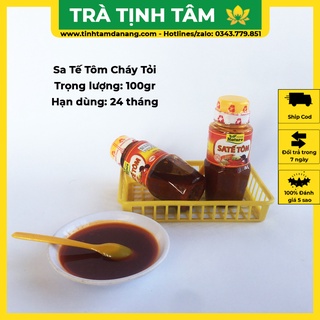 Sa tế tôm cháy tỏi siêu cay Nature Foods gia vị nhà làm, Hủ 100gr ớt sa tế khô ướp thịt ngon, Đặc sản làm quà
