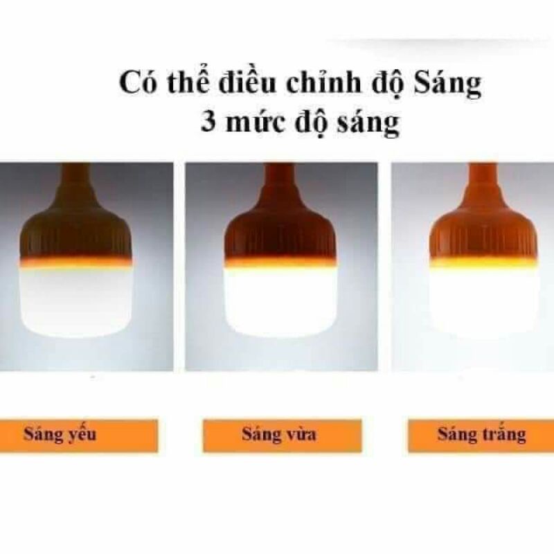 Bóng đèn tích điện siêu sáng 100W - Loại tốt
